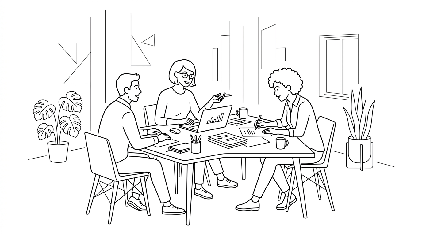 브랜드 핵심가치 일러스트